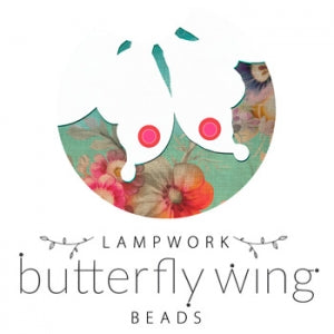 Lampwork butterfly wing bead collection, Kim Snider