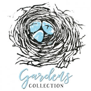 Gardens Collection of Kim Snider's artbeads. This collection consists of leaves, flowers, branches, and nests.