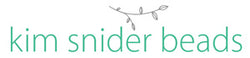 Kim Snider Beads brandmark - Kim Snider creates one of a kind artbeads for designers worldwide