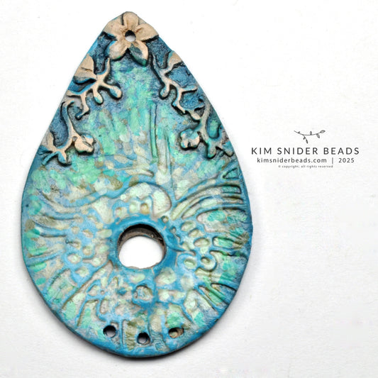 Bead focal - teardrop blank